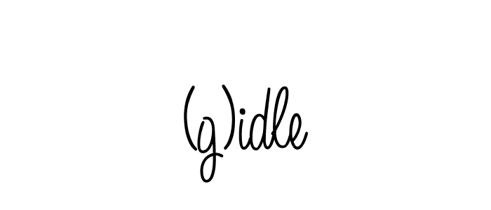 Also we have (g)idle name is the best signature style. Create professional handwritten signature collection using Angelique-Rose-font-FFP autograph style. (g)idle signature style 5 images and pictures png