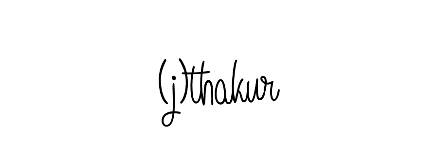 Create a beautiful signature design for name (j)thakur. With this signature (Angelique-Rose-font-FFP) fonts, you can make a handwritten signature for free. (j)thakur signature style 5 images and pictures png