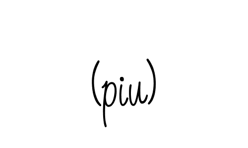 (piu) stylish signature style. Best Handwritten Sign (Angelique-Rose-font-FFP) for my name. Handwritten Signature Collection Ideas for my name (piu). (piu) signature style 5 images and pictures png