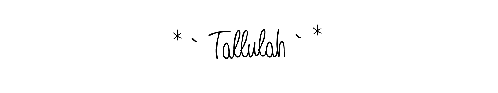 How to Draw * ` Tallulah ` * signature style? Angelique-Rose-font-FFP is a latest design signature styles for name * ` Tallulah ` *. * ` Tallulah ` * signature style 5 images and pictures png