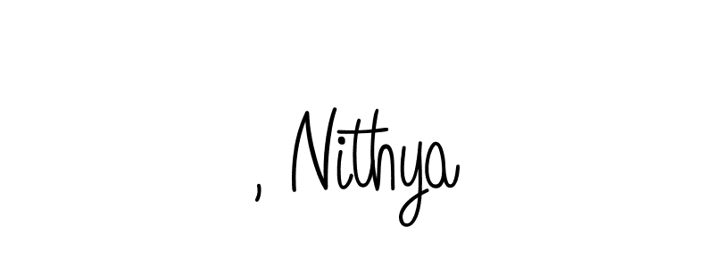 Best and Professional Signature Style for , Nithya. Angelique-Rose-font-FFP Best Signature Style Collection. , Nithya signature style 5 images and pictures png