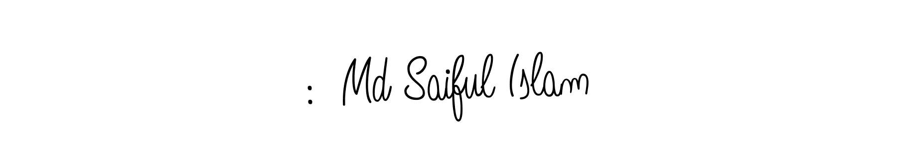 The best way (Angelique-Rose-font-FFP) to make a short signature is to pick only two or three words in your name. The name :  Md Saiful Islam include a total of six letters. For converting this name. :  Md Saiful Islam signature style 5 images and pictures png