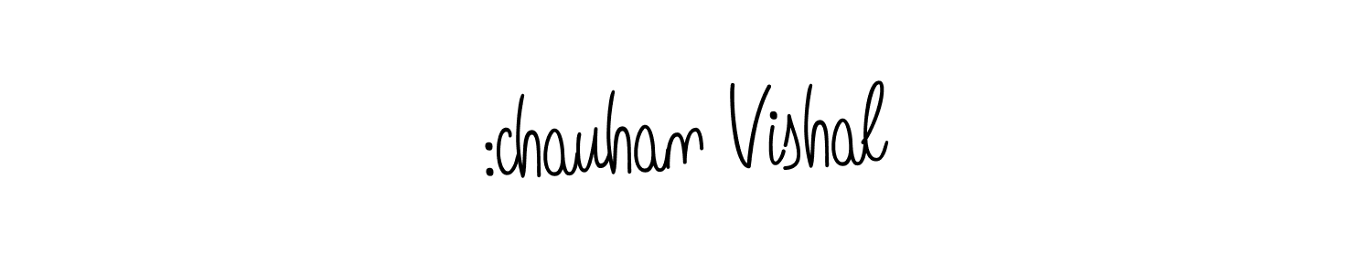 How to make :chauhan Vishal signature? Angelique-Rose-font-FFP is a professional autograph style. Create handwritten signature for :chauhan Vishal name. :chauhan Vishal signature style 5 images and pictures png