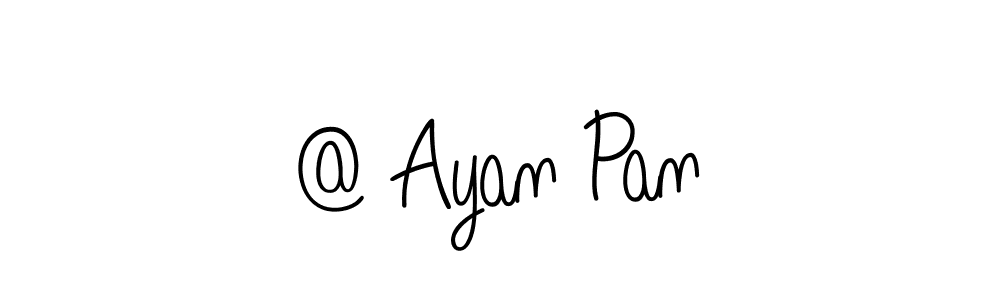 How to make @ Ayan Pan name signature. Use Angelique-Rose-font-FFP style for creating short signs online. This is the latest handwritten sign. @ Ayan Pan signature style 5 images and pictures png