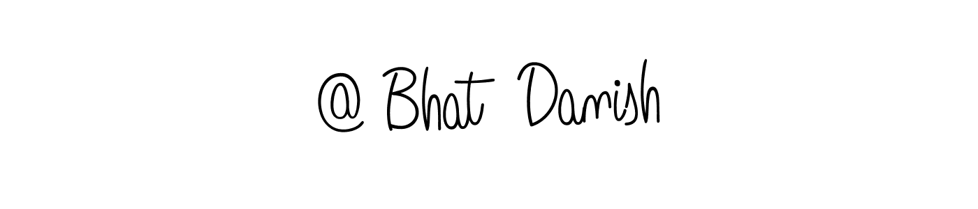How to Draw @ Bhat  Danish signature style? Angelique-Rose-font-FFP is a latest design signature styles for name @ Bhat  Danish. @ Bhat  Danish signature style 5 images and pictures png