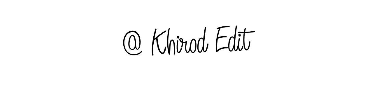 How to make @ Khirod Edit name signature. Use Angelique-Rose-font-FFP style for creating short signs online. This is the latest handwritten sign. @ Khirod Edit signature style 5 images and pictures png