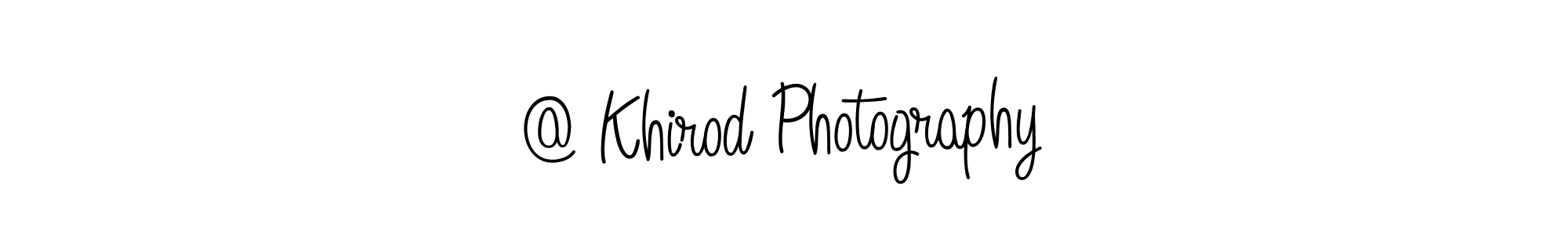 Use a signature maker to create a handwritten signature online. With this signature software, you can design (Angelique-Rose-font-FFP) your own signature for name @ Khirod Photography. @ Khirod Photography signature style 5 images and pictures png