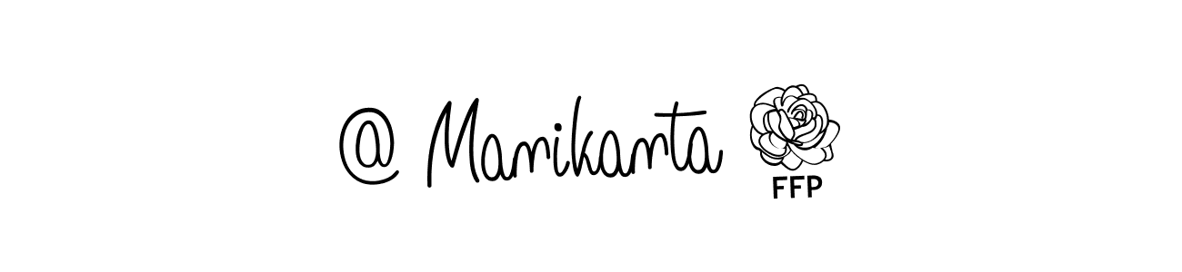 Make a beautiful signature design for name @ Manikanta 3. With this signature (Angelique-Rose-font-FFP) style, you can create a handwritten signature for free. @ Manikanta 3 signature style 5 images and pictures png