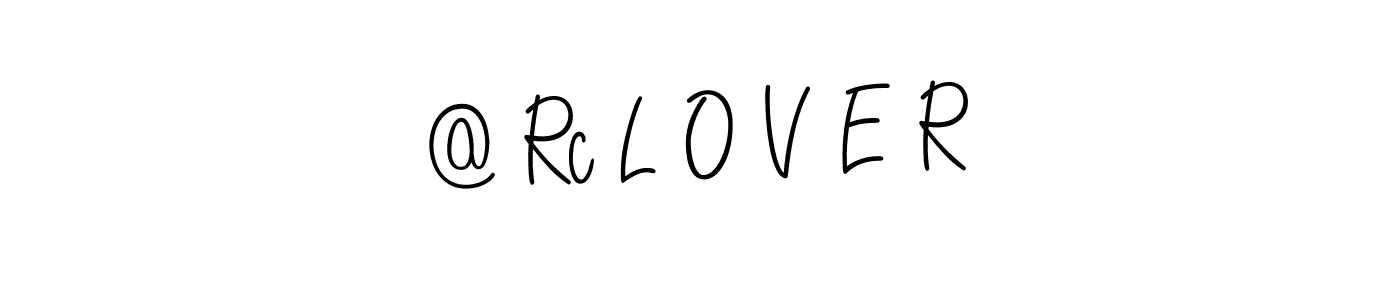 Also we have @ Rc L O V E R name is the best signature style. Create professional handwritten signature collection using Angelique-Rose-font-FFP autograph style. @ Rc L O V E R signature style 5 images and pictures png