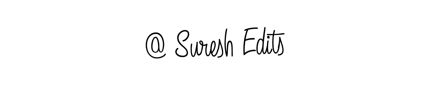 Also we have @ Suresh Edits name is the best signature style. Create professional handwritten signature collection using Angelique-Rose-font-FFP autograph style. @ Suresh Edits signature style 5 images and pictures png