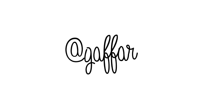 Use a signature maker to create a handwritten signature online. With this signature software, you can design (Angelique-Rose-font-FFP) your own signature for name @gaffar. @gaffar signature style 5 images and pictures png