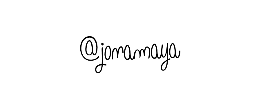 How to Draw @jonamaya signature style? Angelique-Rose-font-FFP is a latest design signature styles for name @jonamaya. @jonamaya signature style 5 images and pictures png