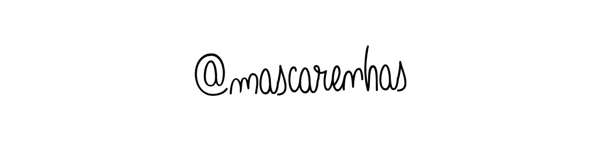 Make a beautiful signature design for name @mascarenhas. Use this online signature maker to create a handwritten signature for free. @mascarenhas signature style 5 images and pictures png