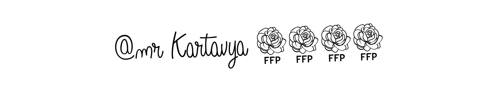 Use a signature maker to create a handwritten signature online. With this signature software, you can design (Angelique-Rose-font-FFP) your own signature for name @mr Kartavya 2609. @mr Kartavya 2609 signature style 5 images and pictures png