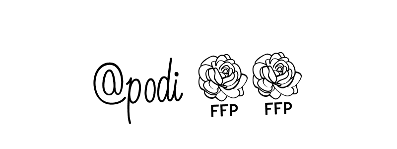 The best way (Angelique-Rose-font-FFP) to make a short signature is to pick only two or three words in your name. The name @podi 96 include a total of six letters. For converting this name. @podi 96 signature style 5 images and pictures png