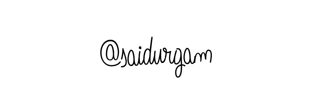 Design your own signature with our free online signature maker. With this signature software, you can create a handwritten (Angelique-Rose-font-FFP) signature for name @saidurgam. @saidurgam signature style 5 images and pictures png