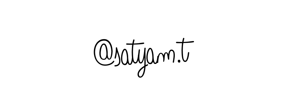 The best way (Angelique-Rose-font-FFP) to make a short signature is to pick only two or three words in your name. The name @satyam.t include a total of six letters. For converting this name. @satyam.t signature style 5 images and pictures png