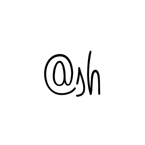 Use a signature maker to create a handwritten signature online. With this signature software, you can design (Angelique-Rose-font-FFP) your own signature for name @sh. @sh signature style 5 images and pictures png