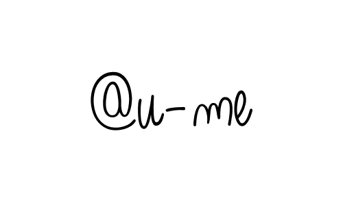 How to Draw @u-me signature style? Angelique-Rose-font-FFP is a latest design signature styles for name @u-me. @u-me signature style 5 images and pictures png