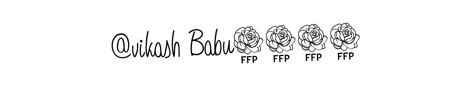 Design your own signature with our free online signature maker. With this signature software, you can create a handwritten (Angelique-Rose-font-FFP) signature for name @vikash Babu7028. @vikash Babu7028 signature style 5 images and pictures png