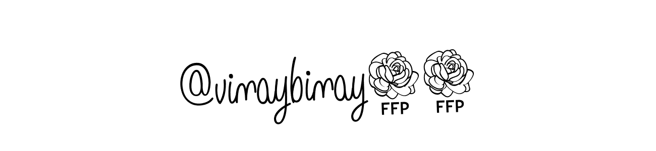 Make a beautiful signature design for name @vinaybinay44. With this signature (Angelique-Rose-font-FFP) style, you can create a handwritten signature for free. @vinaybinay44 signature style 5 images and pictures png