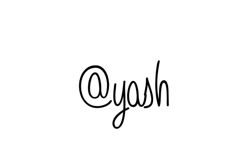 Design your own signature with our free online signature maker. With this signature software, you can create a handwritten (Angelique-Rose-font-FFP) signature for name @yash. @yash signature style 5 images and pictures png