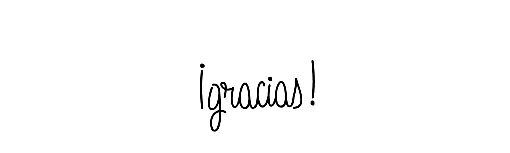 How to make ¡gracias! name signature. Use Angelique-Rose-font-FFP style for creating short signs online. This is the latest handwritten sign. ¡gracias! signature style 5 images and pictures png