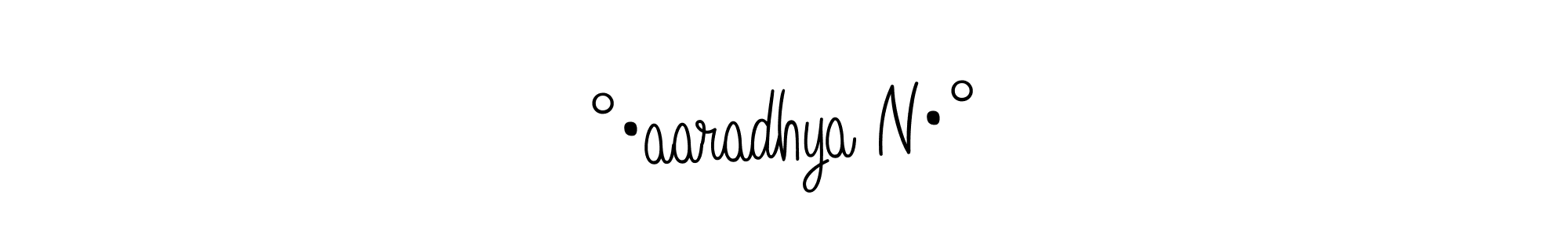 How to make °•aaradhya N•° signature? Angelique-Rose-font-FFP is a professional autograph style. Create handwritten signature for °•aaradhya N•° name. °•aaradhya N•° signature style 5 images and pictures png