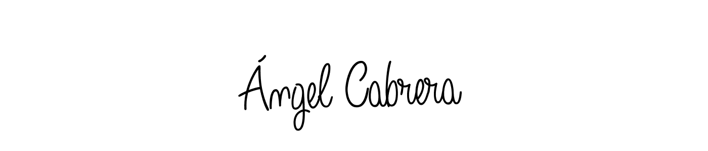 Angelique-Rose-font-FFP is a professional signature style that is perfect for those who want to add a touch of class to their signature. It is also a great choice for those who want to make their signature more unique. Get Ángel Cabrera name to fancy signature for free. Ángel Cabrera signature style 5 images and pictures png