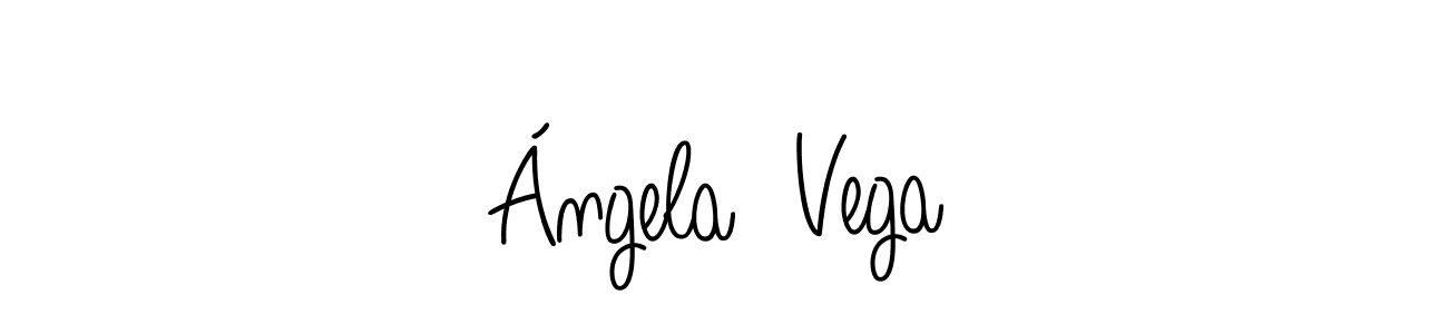 You can use this online signature creator to create a handwritten signature for the name Ángela  Vega. This is the best online autograph maker. Ángela  Vega signature style 5 images and pictures png