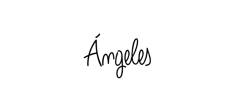 Here are the top 10 professional signature styles for the name Ángeles. These are the best autograph styles you can use for your name. Ángeles signature style 5 images and pictures png