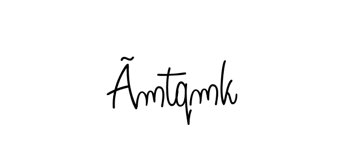 How to make Ãmtqmk name signature. Use Angelique-Rose-font-FFP style for creating short signs online. This is the latest handwritten sign. Ãmtqmk signature style 5 images and pictures png