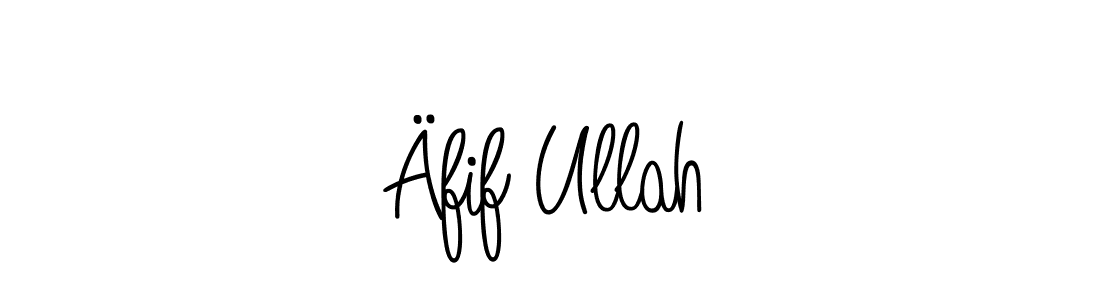 The best way (Angelique-Rose-font-FFP) to make a short signature is to pick only two or three words in your name. The name Äfif Ullah include a total of six letters. For converting this name. Äfif Ullah signature style 5 images and pictures png