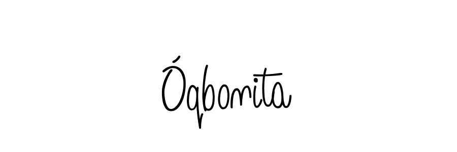 Once you've used our free online signature maker to create your best signature Angelique-Rose-font-FFP style, it's time to enjoy all of the benefits that Óqbonita name signing documents. Óqbonita signature style 5 images and pictures png