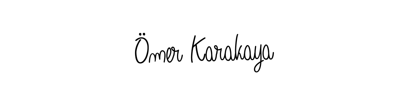 Also we have Ömer Karakaya name is the best signature style. Create professional handwritten signature collection using Angelique-Rose-font-FFP autograph style. Ömer Karakaya signature style 5 images and pictures png