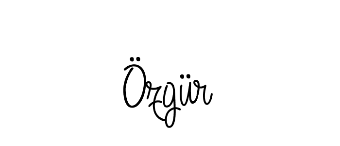 The best way (Angelique-Rose-font-FFP) to make a short signature is to pick only two or three words in your name. The name Özgür include a total of six letters. For converting this name. Özgür signature style 5 images and pictures png