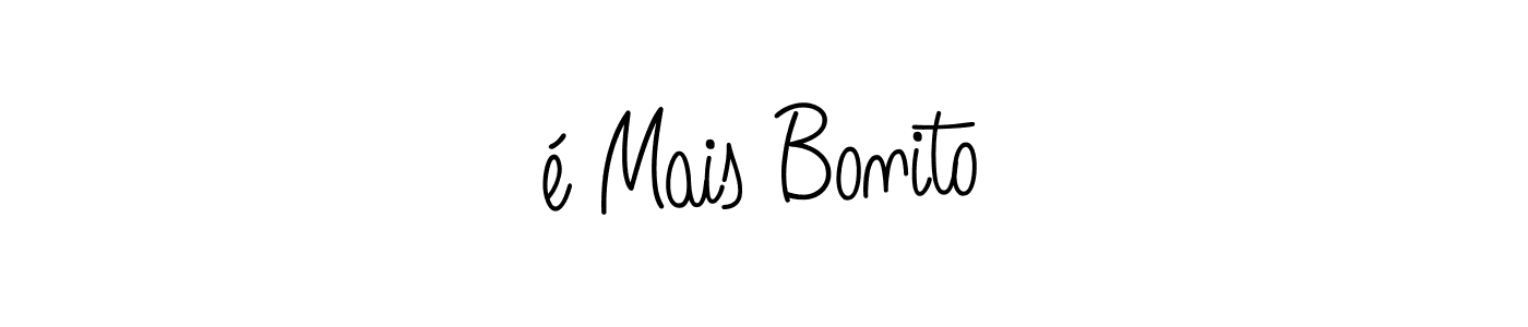 if you are searching for the best signature style for your name é Mais Bonito. so please give up your signature search. here we have designed multiple signature styles  using Angelique-Rose-font-FFP. é Mais Bonito signature style 5 images and pictures png