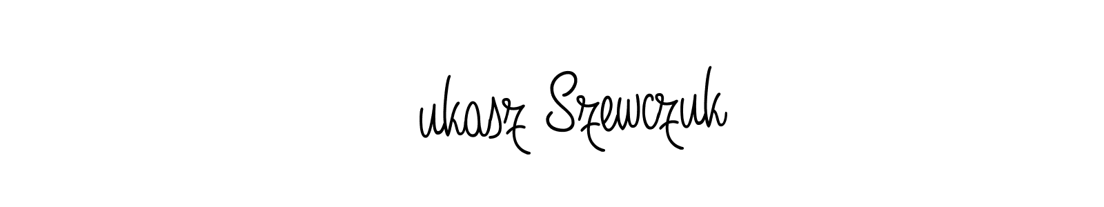 Create a beautiful signature design for name Łukasz Szewczuk. With this signature (Angelique-Rose-font-FFP) fonts, you can make a handwritten signature for free. Łukasz Szewczuk signature style 5 images and pictures png