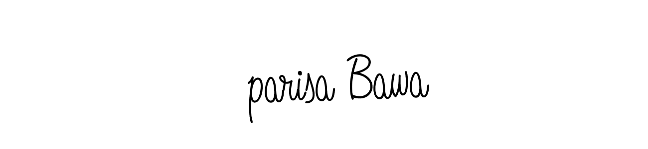 Make a beautiful signature design for name ،parisa Bawa. With this signature (Angelique-Rose-font-FFP) style, you can create a handwritten signature for free. ،parisa Bawa signature style 5 images and pictures png