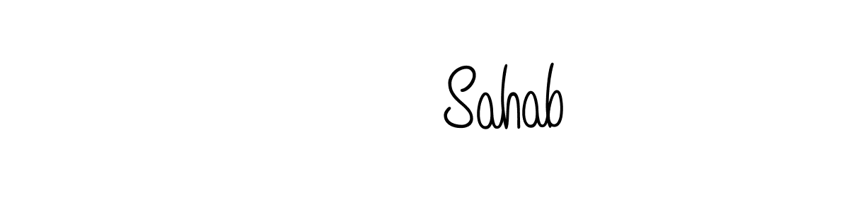 Create a beautiful signature design for name شیخ Sahab. With this signature (Angelique-Rose-font-FFP) fonts, you can make a handwritten signature for free. شیخ Sahab signature style 5 images and pictures png