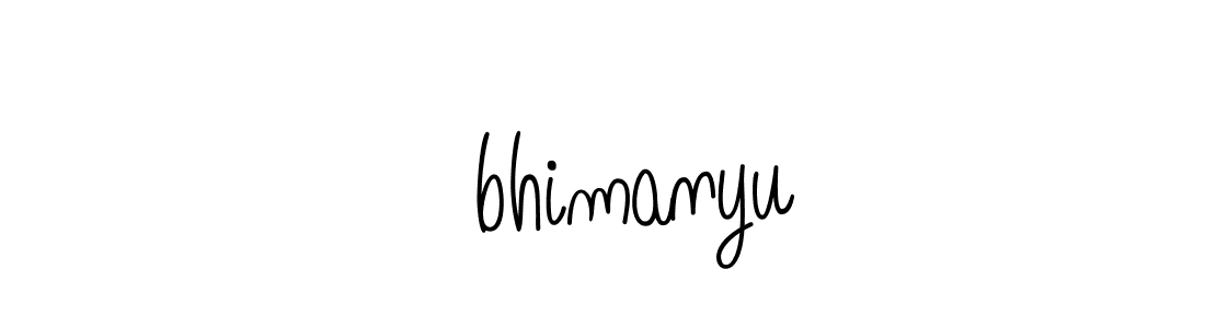 How to Draw अbhimanyu signature style? Angelique-Rose-font-FFP is a latest design signature styles for name अbhimanyu. अbhimanyu signature style 5 images and pictures png