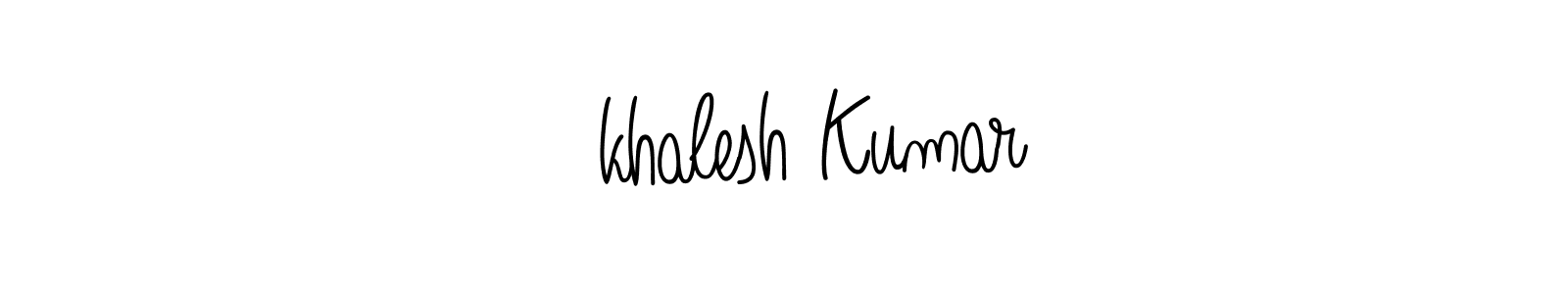 Make a beautiful signature design for name अkhalesh Kumar. With this signature (Angelique-Rose-font-FFP) style, you can create a handwritten signature for free. अkhalesh Kumar signature style 5 images and pictures png