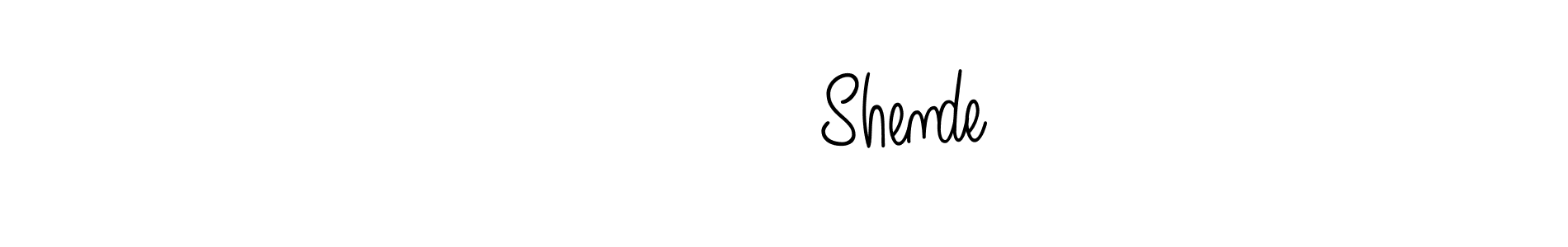 How to Draw ज्ञा Shende signature style? Angelique-Rose-font-FFP is a latest design signature styles for name ज्ञा Shende. ज्ञा Shende signature style 5 images and pictures png