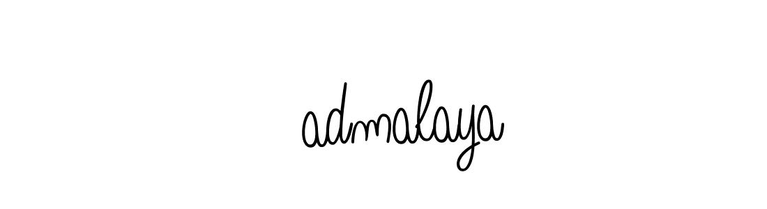 The best way (Angelique-Rose-font-FFP) to make a short signature is to pick only two or three words in your name. The name पadmalaya include a total of six letters. For converting this name. पadmalaya signature style 5 images and pictures png