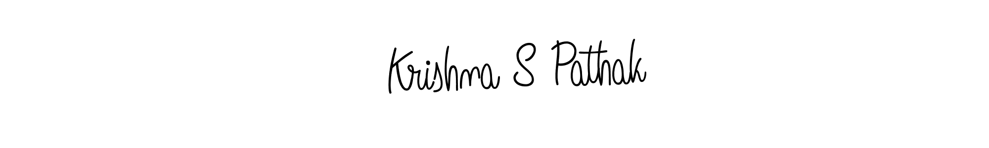 How to make ॐ Krishna S Pathak signature? Angelique-Rose-font-FFP is a professional autograph style. Create handwritten signature for ॐ Krishna S Pathak name. ॐ Krishna S Pathak signature style 5 images and pictures png