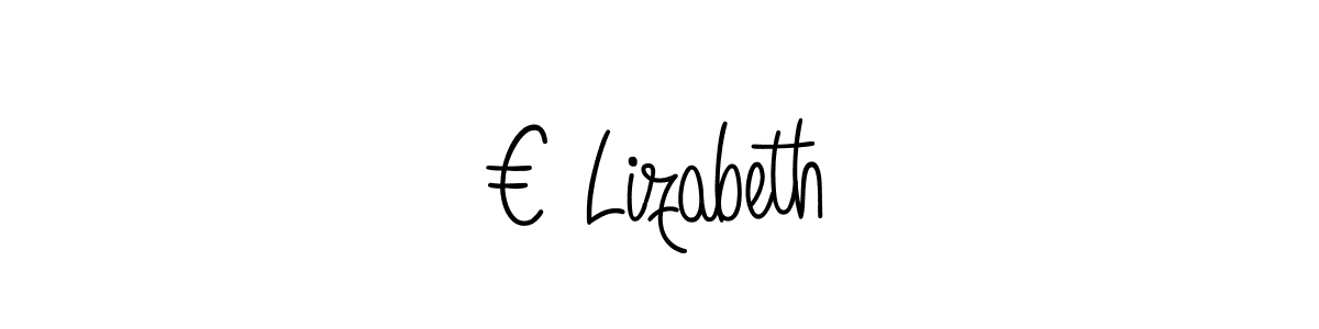 This is the best signature style for the € Lizabeth name. Also you like these signature font (Angelique-Rose-font-FFP). Mix name signature. € Lizabeth signature style 5 images and pictures png