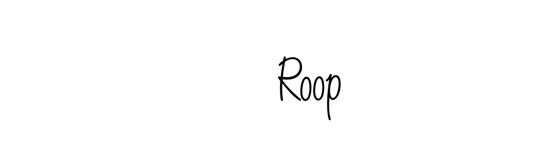 The best way (Angelique-Rose-font-FFP) to make a short signature is to pick only two or three words in your name. The name ❤️ Roop include a total of six letters. For converting this name. ❤️ Roop signature style 5 images and pictures png