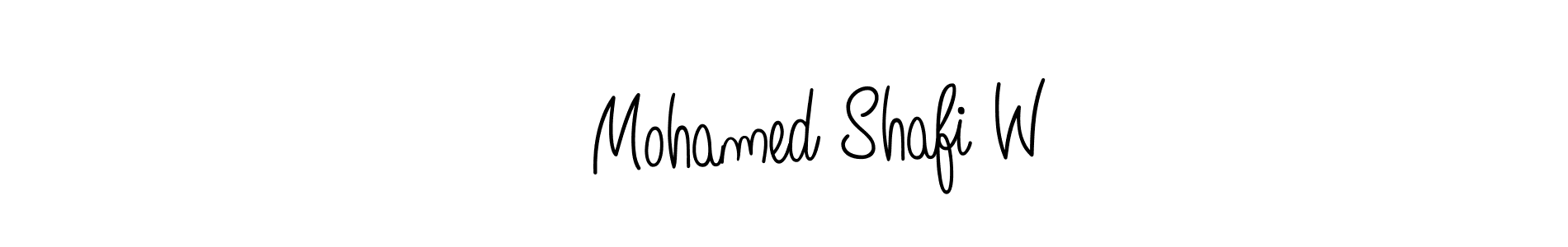 How to Draw ❤ Mohamed Shafi W signature style? Angelique-Rose-font-FFP is a latest design signature styles for name ❤ Mohamed Shafi W. ❤ Mohamed Shafi W signature style 5 images and pictures png