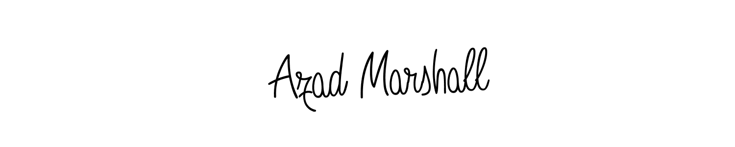 How to make   Azad Marshall name signature. Use Angelique-Rose-font-FFP style for creating short signs online. This is the latest handwritten sign.   Azad Marshall signature style 5 images and pictures png
