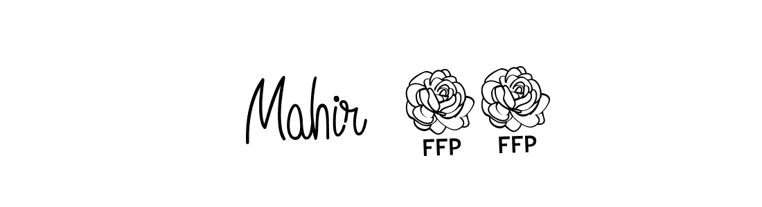 How to make   Mahir  98 name signature. Use Angelique-Rose-font-FFP style for creating short signs online. This is the latest handwritten sign.   Mahir  98 signature style 5 images and pictures png